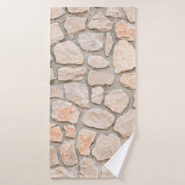 Gray stone wall background. stone, texture, wall,  (Serviette de bain)