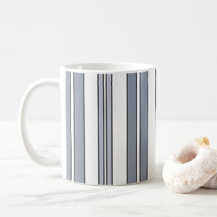Gray Stripes Coffee Mug