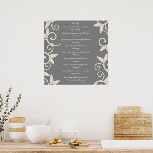 Gray Swirl Do It Anyway Poster