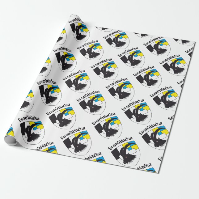 Gray Swiss Gift Paper (Unrolled)