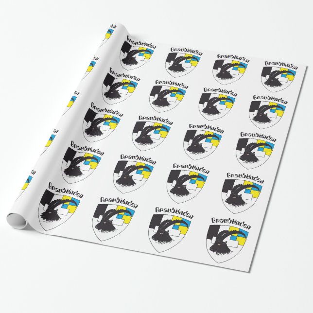 Gray Swiss Gift Paper (Unrolled)