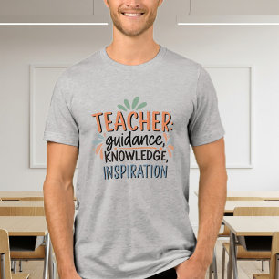 Gray T-Shirt with Quote - Perfect for Teachers Tri-Blend Shirt