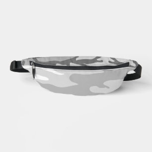 Gray Urban Military Camouflage Pattern Fanny Pack