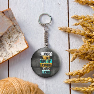 Gray wall decor Keychains