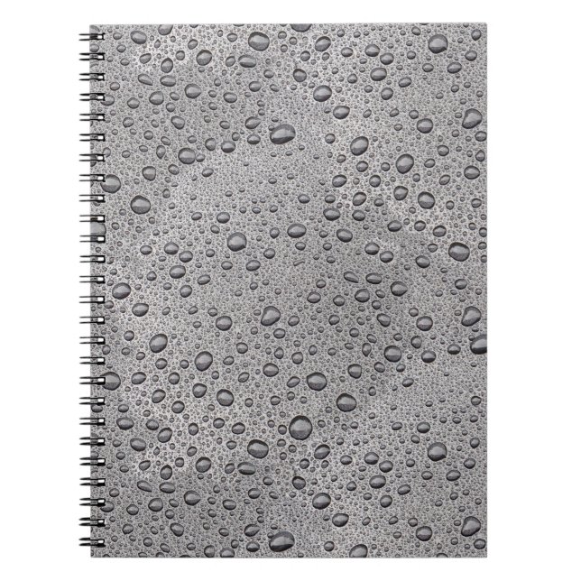 Gray water droplets notebook (Front)