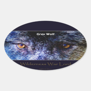 GRAY WOLF EYES Stickers de soutien à la faune