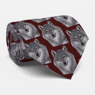 Gray Wolf Tie