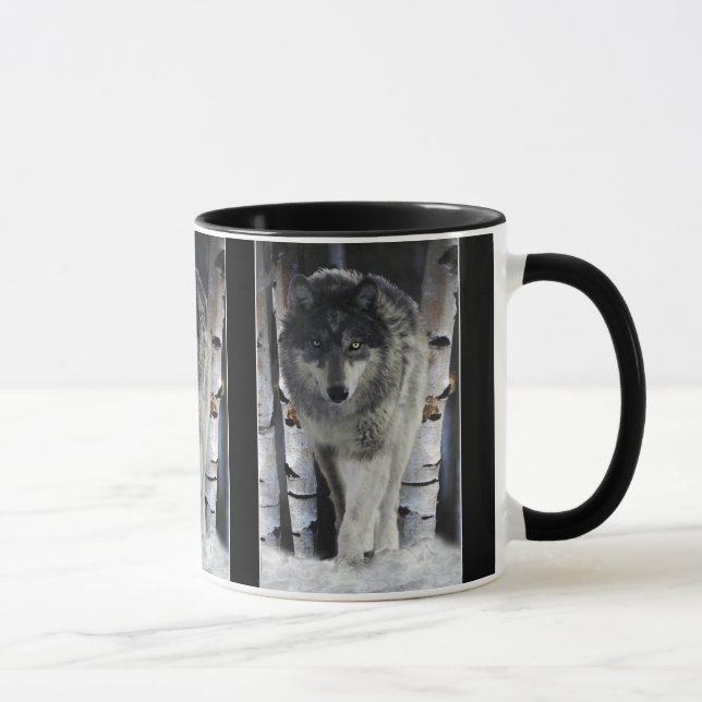 GRAY WOLF Wildlife Gift Mugs (Right)