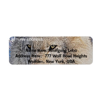 GRAY WOLF Wildlife Return Adresse Étiquettes