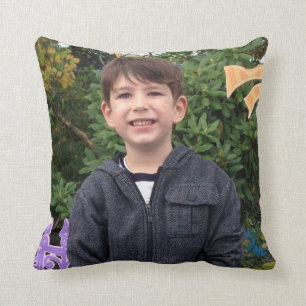Grayden at Sesame Place Throw Pillow