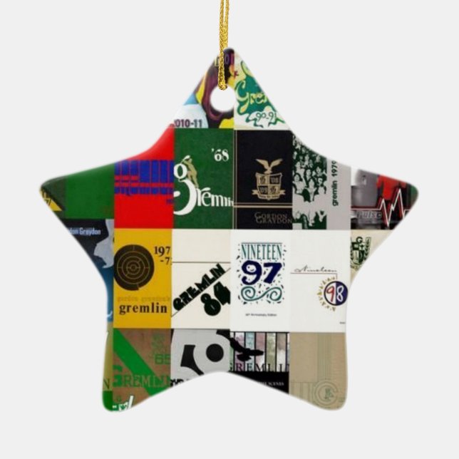 GRAYDON - YEARBOOK COVERS CERAMIC ORNAMENT (Front)