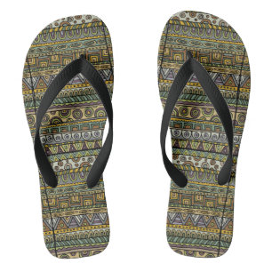 Graygreen Wax Adult Flip Flops, Wide Straps Flops