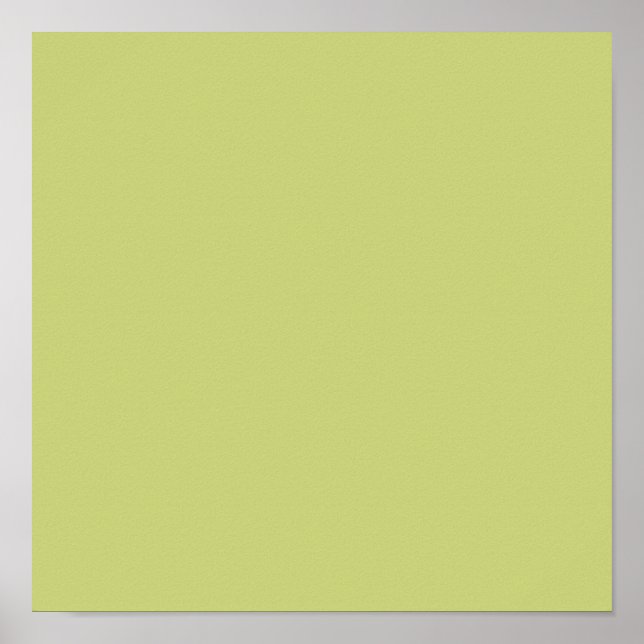  Grayish apple green (solid colour)  Poster (Front)