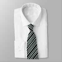 Grayish Grey Green Line Stripes On Black