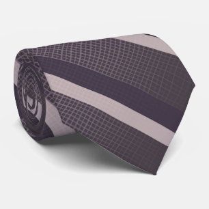 Grayish Pink Violet On A Dusty Plum Purple Grid Tie
