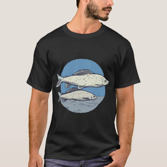 Grayling trout fish fishes T-Shirt (Front)