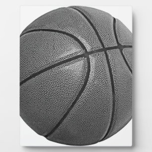 Grayscale Basketball Plaque