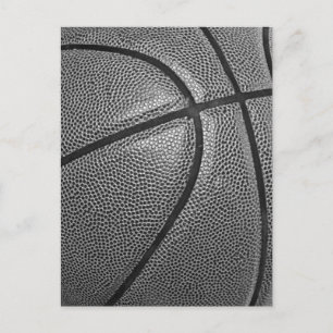 Grayscale Basketball Postcard