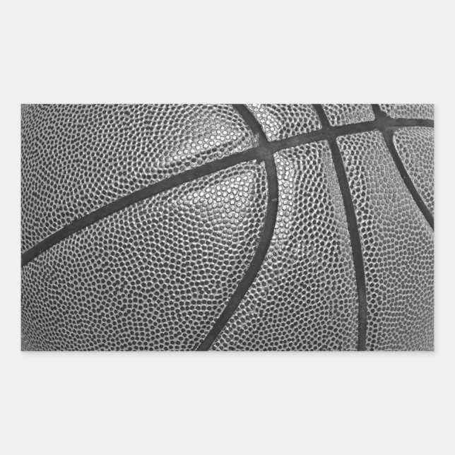 Grayscale Basketball Sticker (Front)