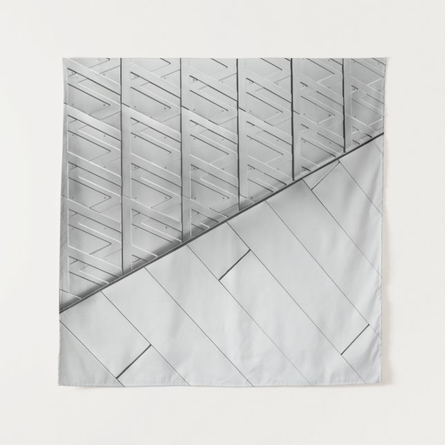 Grayscale photo of flooring tapestry (Front)