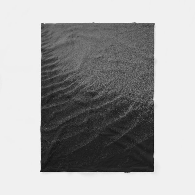 Grayscale photography of sand fleece blanket (Front)