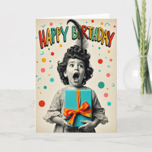 Grayscale Wonder Birthday Card