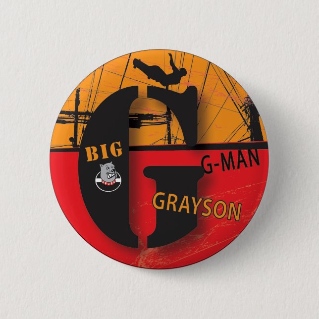 grayson 2 inch round button (Front)