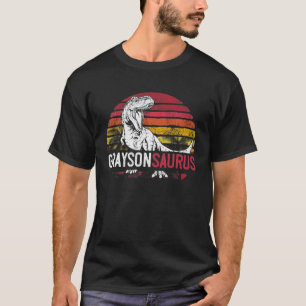 Grayson Saurus Funny Personalized Dinosaur T Rex N T-Shirt