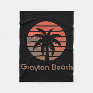Grayton Beach Usa Florida Travel Vacation Fleece Blanket