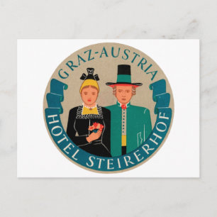 Graz Austria Hotel Steirerhof Postcard
