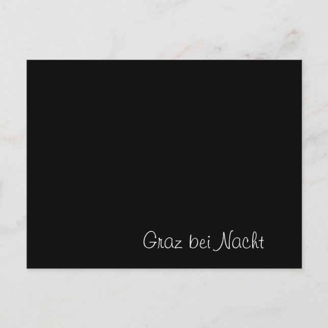 "Graz bei Nacht" funny Card (Front)