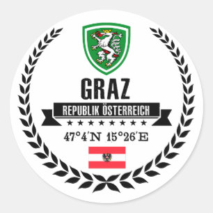 Graz Classic Round Sticker