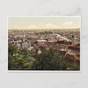 Graz, view from the Schlossberg, Styria, Austro-Hu Postcard