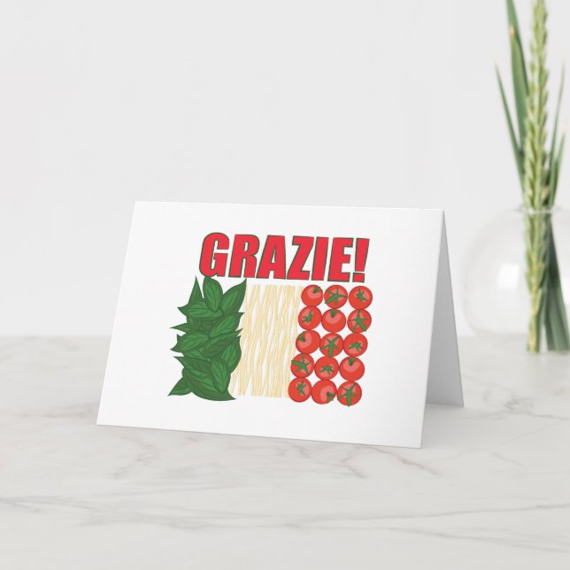 Grazie Thank You Card (Front)
