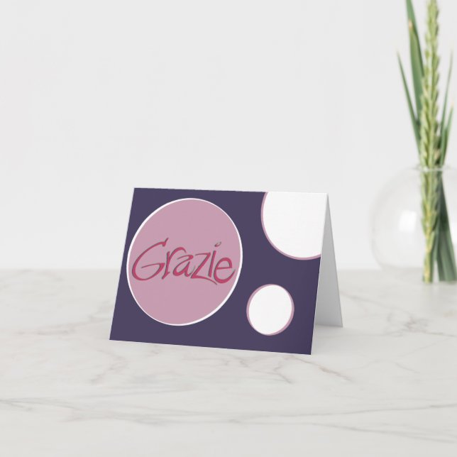 Grazie! Thank You Card (Front)