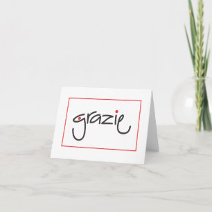 Grazie Thank you for personal or business use Card
