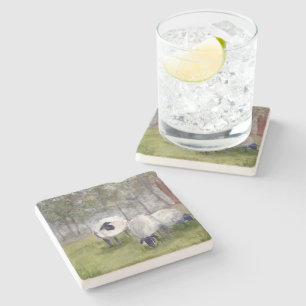 Grazing Sheep Stone Coaster