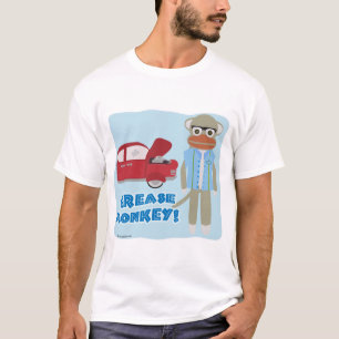 Grease Monkey Funny Mécanique Cartoon Art T-shirt