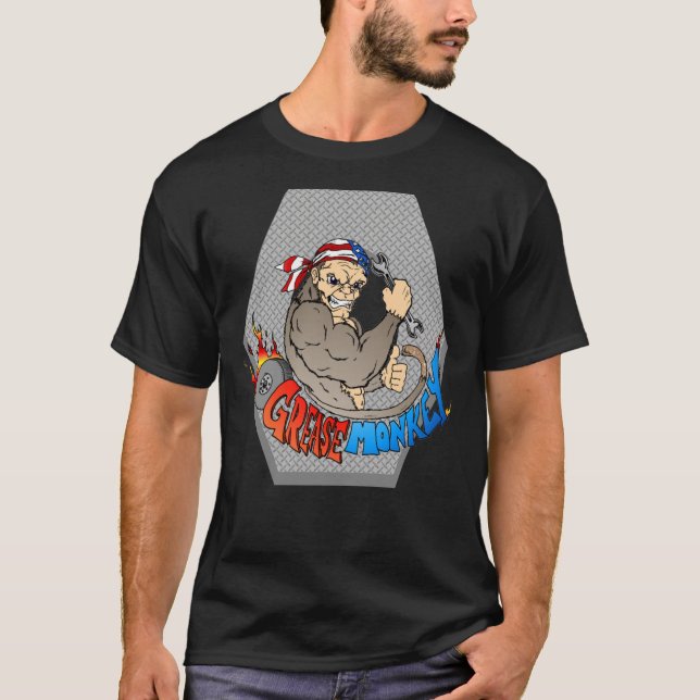 Grease Monkey Logo Classic T-Shirt (Front)
