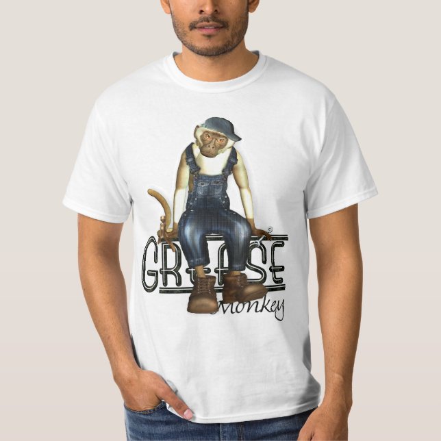 Grease Monkey Mechanics Value T-Shirt (Front)