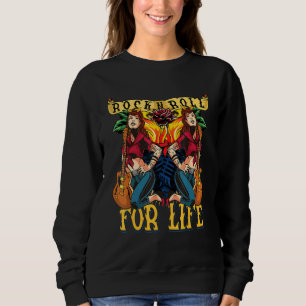 Greaser Babe And Sock Hop Costume Rockabilly Lege Sweatshirt