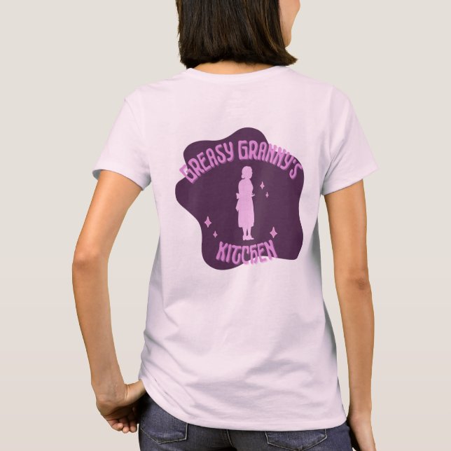 Greasy Granny's Kitchen - Funny T-Shirt (Back)