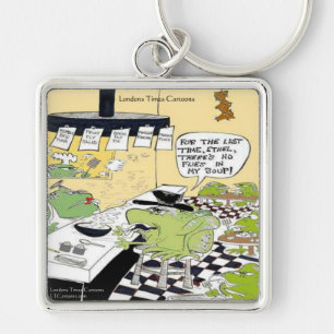 Greasy Spoon For Frogs Funny Gifts & Cards Keychain