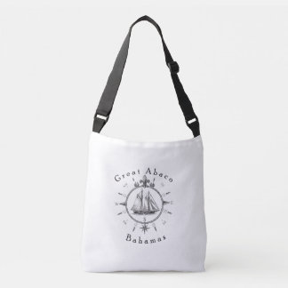 Great Abaco Bahamas Nautical Sailing Compass sail Crossbody Bag