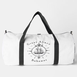 Great Abaco Bahamas Nautical Sailing Compass sail Duffle Bag