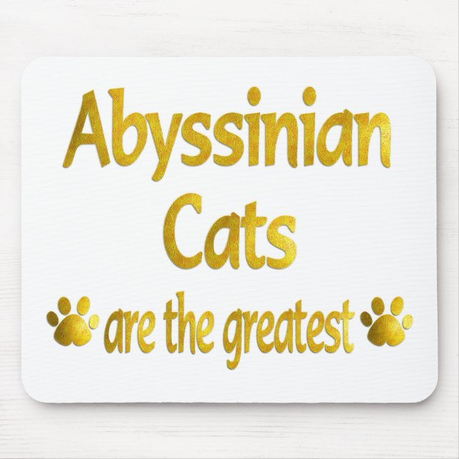 Great Abyssinian Mouse Pad (Front)