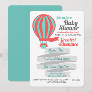 Great Adventure Hot Air Balloon Invitation