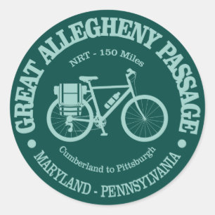 Great Allegheny Passage (cycling) Classic Round Sticker