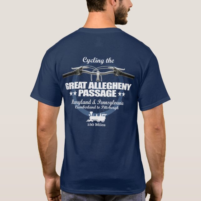Great Allegheny Passage (H2) T-Shirt (Back)