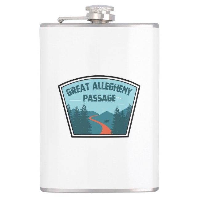 Great Allegheny Passage Hip Flask (Front)